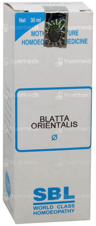 Sbl Blatta Orientalis Q Mother Tincture 30Ml